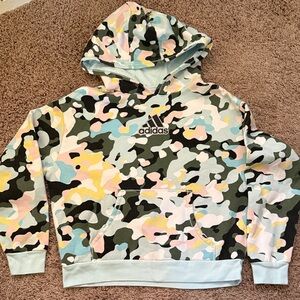 Adidas Kids Multicolor Camo Hoodie